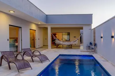 A piscina em ou perto de Casa Lorenzo Preá Beach