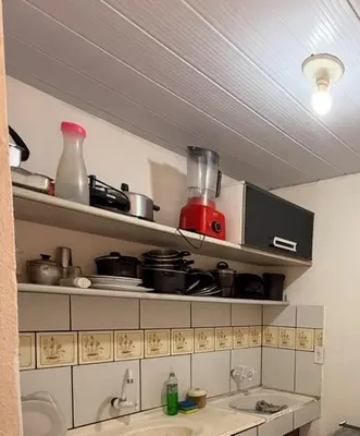 A cozinha ou kitchenette de Apartamento mobiliado