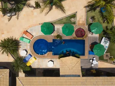 A piscina em ou perto de Pousada Kalunga