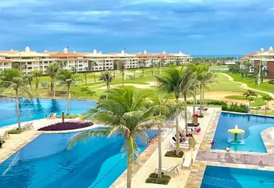 A piscina em ou perto de Golf Ville Residence Resort, apartamento 3 suítes, 110m2, Porto das Dunas próx ao Beach Park