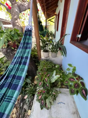 Um jardim no exterior de Recanto do cajueiro