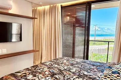 Uma cama ou camas num quarto em Casa em Flecheiras