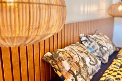Uma cama ou camas num quarto em Casa em Flecheiras