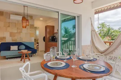 Uma área de estar em Kite Star - Apartamento duplo por Carpediem