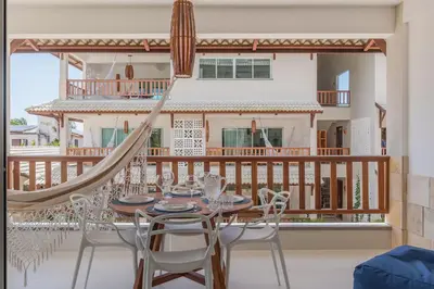 Uma varanda ou terraço em Kite Star - 1° andar com varanda por Carpediem