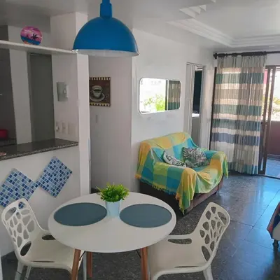 Uma área de estar em Apart-Hotel para 3 pessoas
