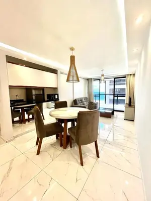 A cozinha ou kitchenette de Flat Atlântico 405