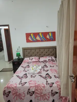 Uma cama ou camas num quarto em Casa Sophis Hospedaria Praia do Preá