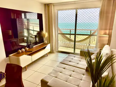 Uma área de estar em Terraços do Atlântico - Beira mar de Iracema