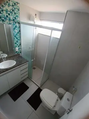 Uma casa de banho em Apartamento com vista para o Mar