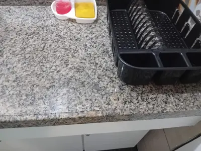 A cozinha ou kitchenette de Apartamento Vista Mar