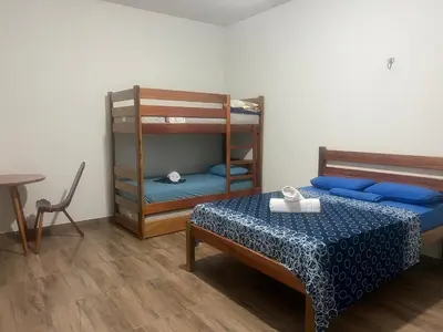 Uma cama ou camas num quarto em Casa grande com 3 suites - Lagoa do Paraiso - Jijoca de Jericoacoara