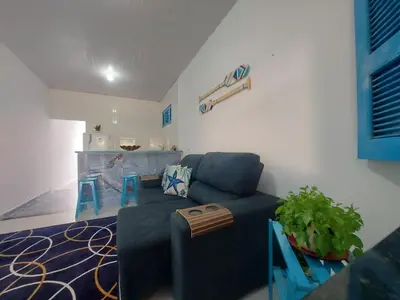 Uma área de estar em Casa Grécia Jericoacoara