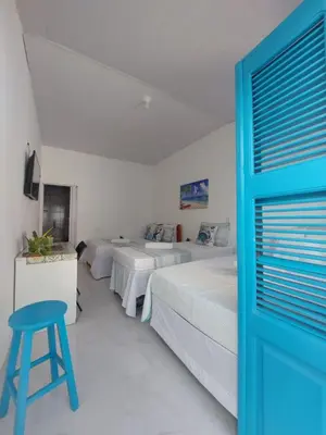 Uma cama ou camas num quarto em Casa Grécia Jericoacoara