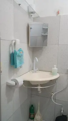 Uma casa de banho em Chalé Rústico Fortaleza