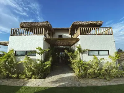 O edifício onde a casa de férias está situado
