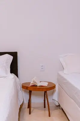 Uma cama ou camas num quarto em Casa Irashai