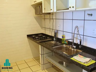 A cozinha ou kitchenette de Estoril Praia de Iracema