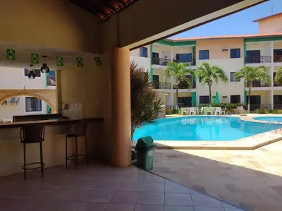 A piscina em ou perto de Lindo apartamento próximo ao Beach Park