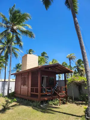 Um jardim no exterior de Vila do Rico