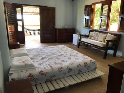 Uma cama ou camas num quarto em Casa Cauipe Cumbuco