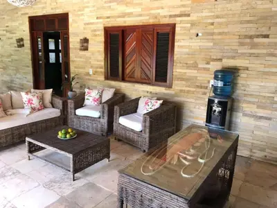 Uma área de estar em Casa Cauipe Cumbuco