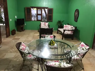 Uma área de estar em Casa Cauipe Cumbuco