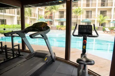 O centro de fitness e/ou as comodidades de fitness de Afago Mareiro Hotel