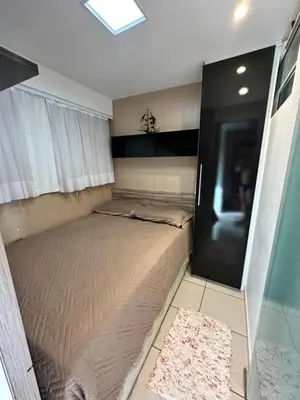 Uma cama ou camas num quarto em LOFT VIP Vista Mar Beach Class Fortaleza