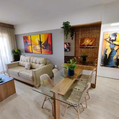 Belo apartamento projetado e vista total mar !