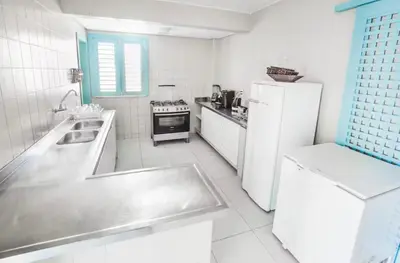 A cozinha ou kitchenette de Casa encantadora com Vista Mar na Caponga