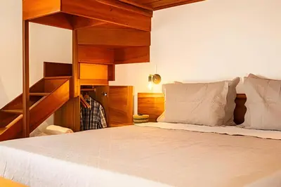 Uma cama ou camas num quarto em Arara House 3 • Conforto em Jeri