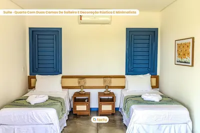 Uma cama ou camas num quarto em Casa Pipa com piscina no Jaguaribe Villas