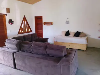 Uma área de estar em Villa Bôa Viagem