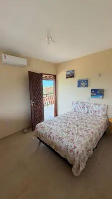 Uma cama ou camas num quarto em Casa da Duna Moitas-Icaraizinho de Amontada Ceará