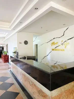 A área de receção ou átrio de Apartamento a 300m Beira Mar-Meireles! Serviço Diário e Wi-fi 650Mb!