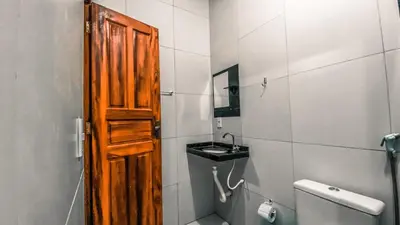 Uma casa de banho em Pousada do Gegeo