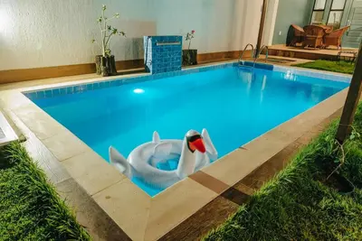A piscina em ou perto de Casinha Azul Taiba