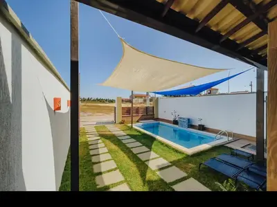 A piscina em ou perto de Casinha Azul Taiba