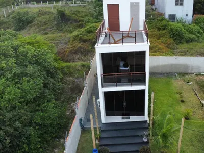 O edifício onde a casa de férias está situado