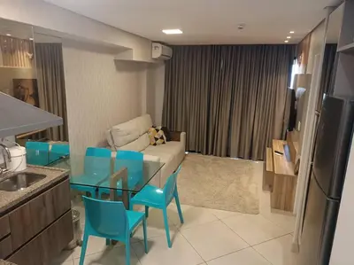 Uma área de estar em landscap Meireles Fortaleza