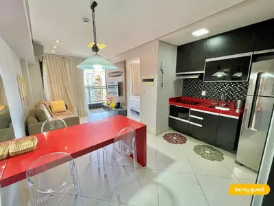 A cozinha ou kitchenette de Landscape melhores apartamentos da Beira Mar