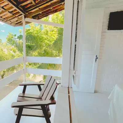 Uma varanda ou terraço em Hotel Sunshine Centro Cumbuco