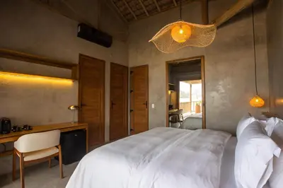 Uma cama ou camas num quarto em Yemanjá Hotel by Preabeach Experience