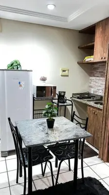A cozinha ou kitchenette de Flat Mobiliado na Beira Mar