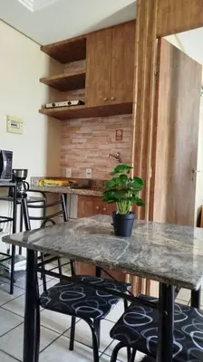 A planta de Flat Mobiliado na Beira Mar