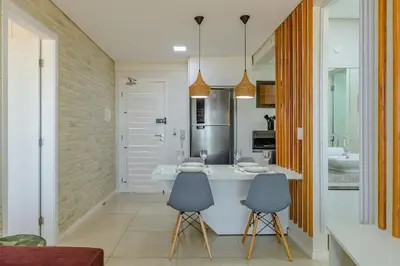 A cozinha ou kitchenette de Varandas do Mar - Luxo a beira mar por Carpediem
