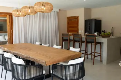 A cozinha ou kitchenette de Villa Luna by Preabeach Experience