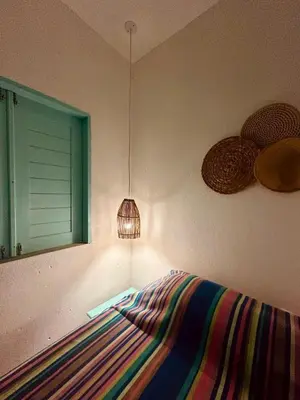 Uma cama ou camas num quarto em Vila Almar