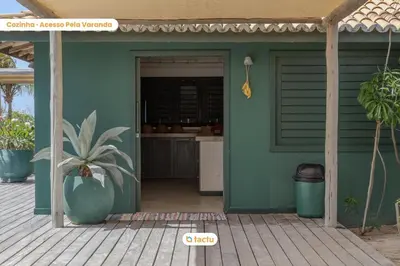 A planta de Vista mar na Casa Javali em Fortim